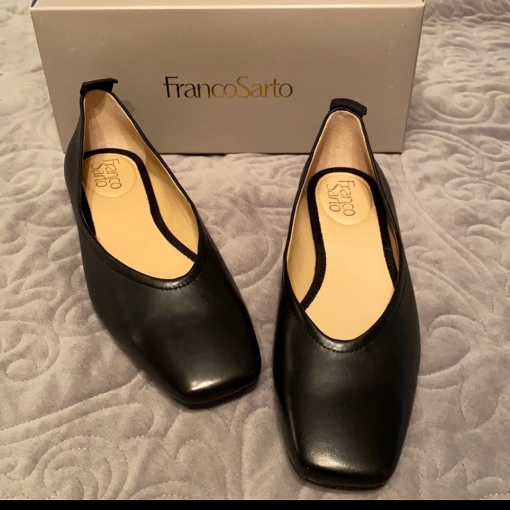 Leather flats